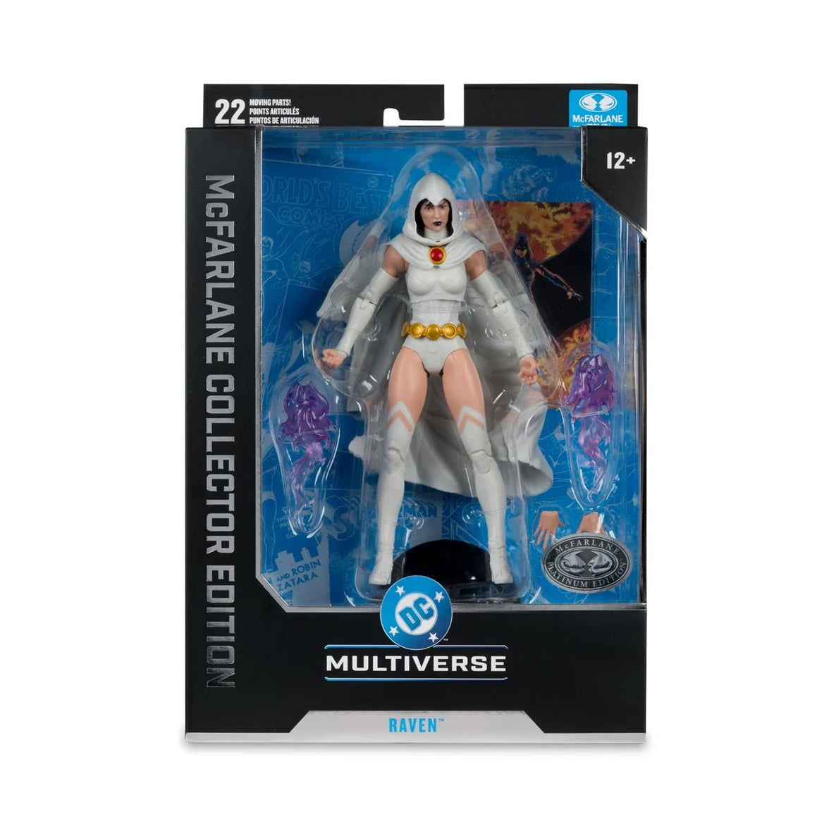 Raven White Chase Variant 7" McFarlane Action Figure DC Multiverse W16 boxed figure by McFarlane Toys