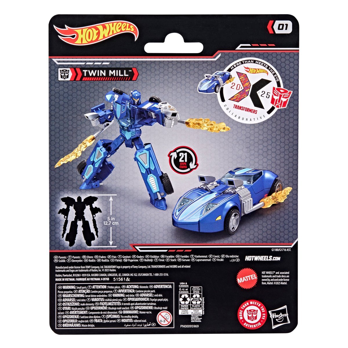 Transformers Collaborative Hot Wheels Twin Mill 5-Inch Converting Action Figure