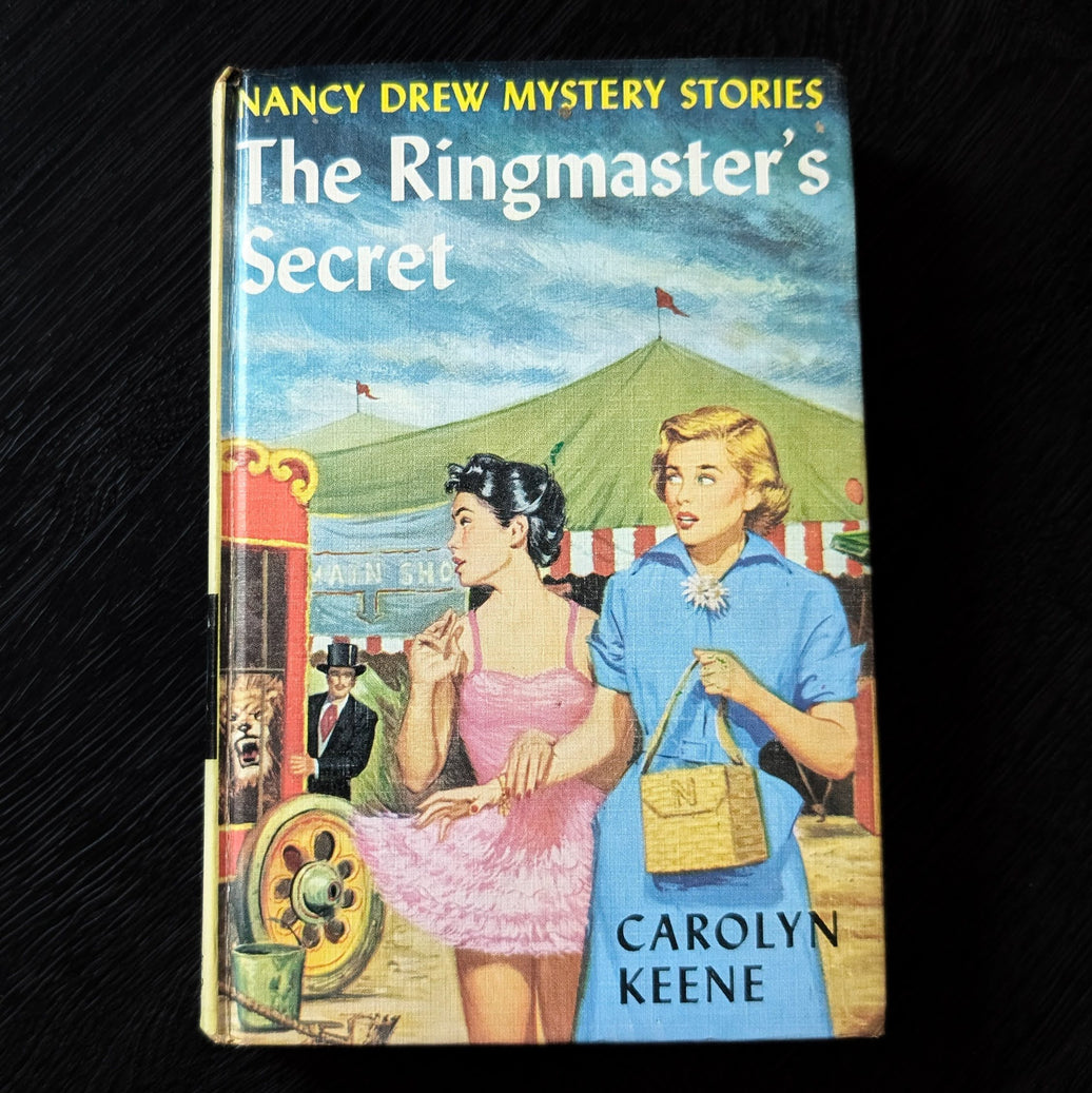 31 The Ringmaster's Secret Nancy Drew Book -1953 Blue Endpages image 0