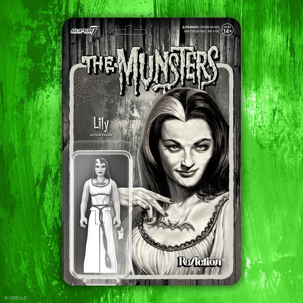 Lily Munster (Grayscale) The Munsters 3 3/4-Inch ReAction Figure image 0