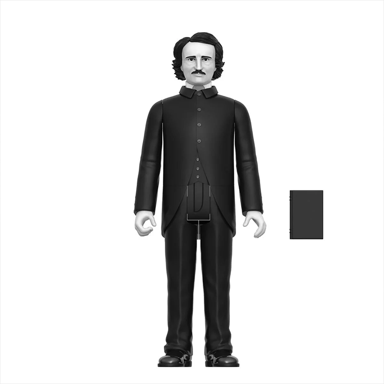 Edgar Allen Poe Grayscale 3 3/4-Inch ReAction Figure image 3