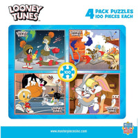 Looney Tunes 100 Piece Jigsaw Puzzles 4-Pack by MasterPieces