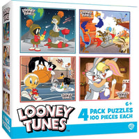 Looney Tunes 100 Piece Jigsaw Puzzles 4-Pack by MasterPieces