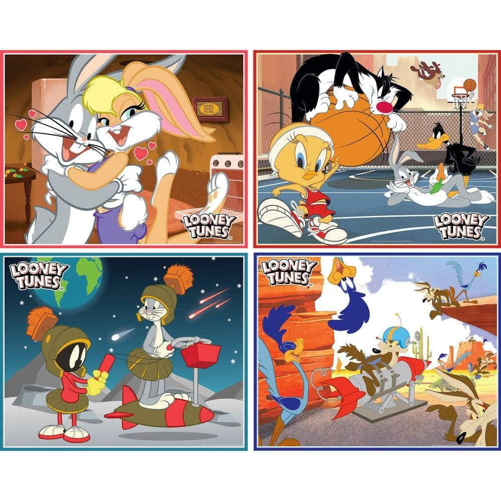 Looney Tunes 100 Piece Jigsaw Puzzles 4-Pack by MasterPieces