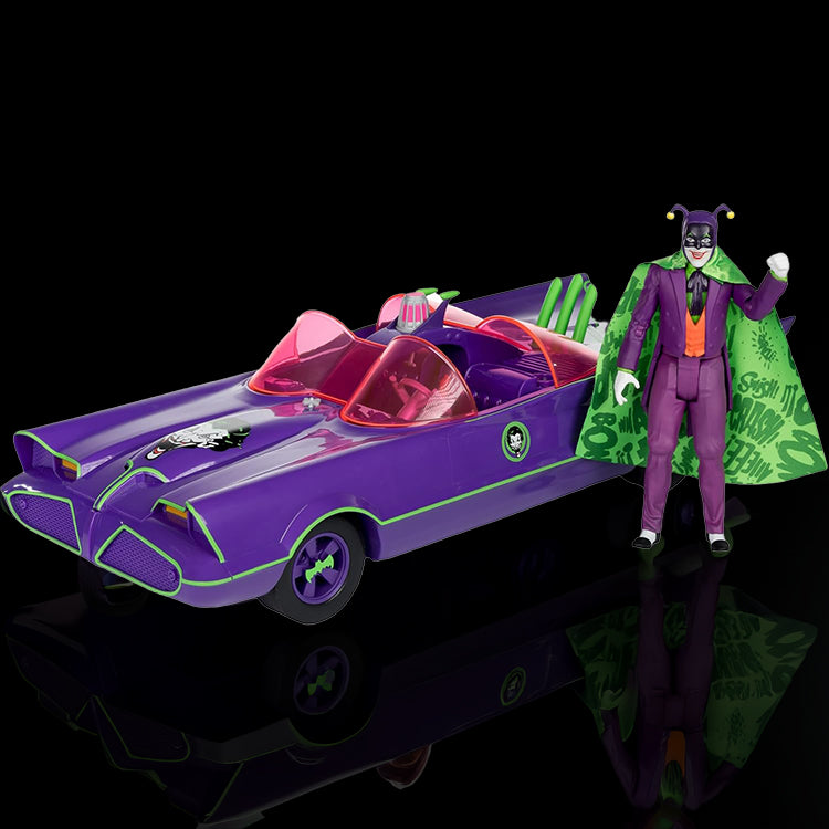 The Batmobile & The Joker Bat Mobile  Batman '66 1/12 Scale McFarlane Toys image 0