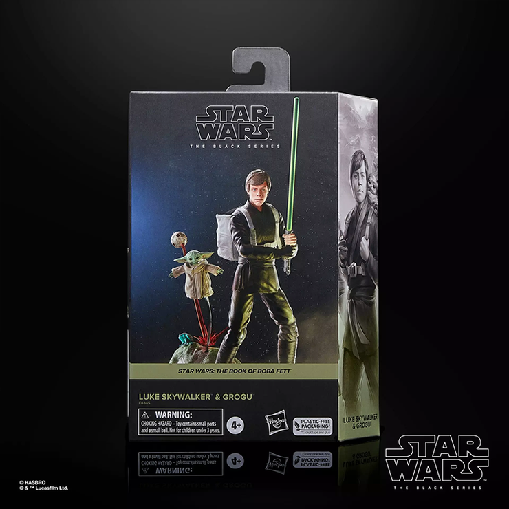Luke Skywalker and Grogu BOBF Action Figure Star Wars Black Series 1:12 image 0