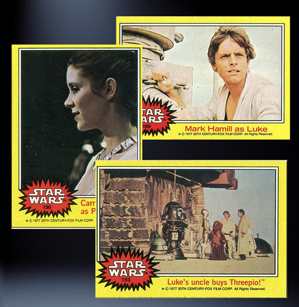 1977 TOPPS STAR WARS Trading Cards -YELLOW Series 3 - U Pick Complete Your Set