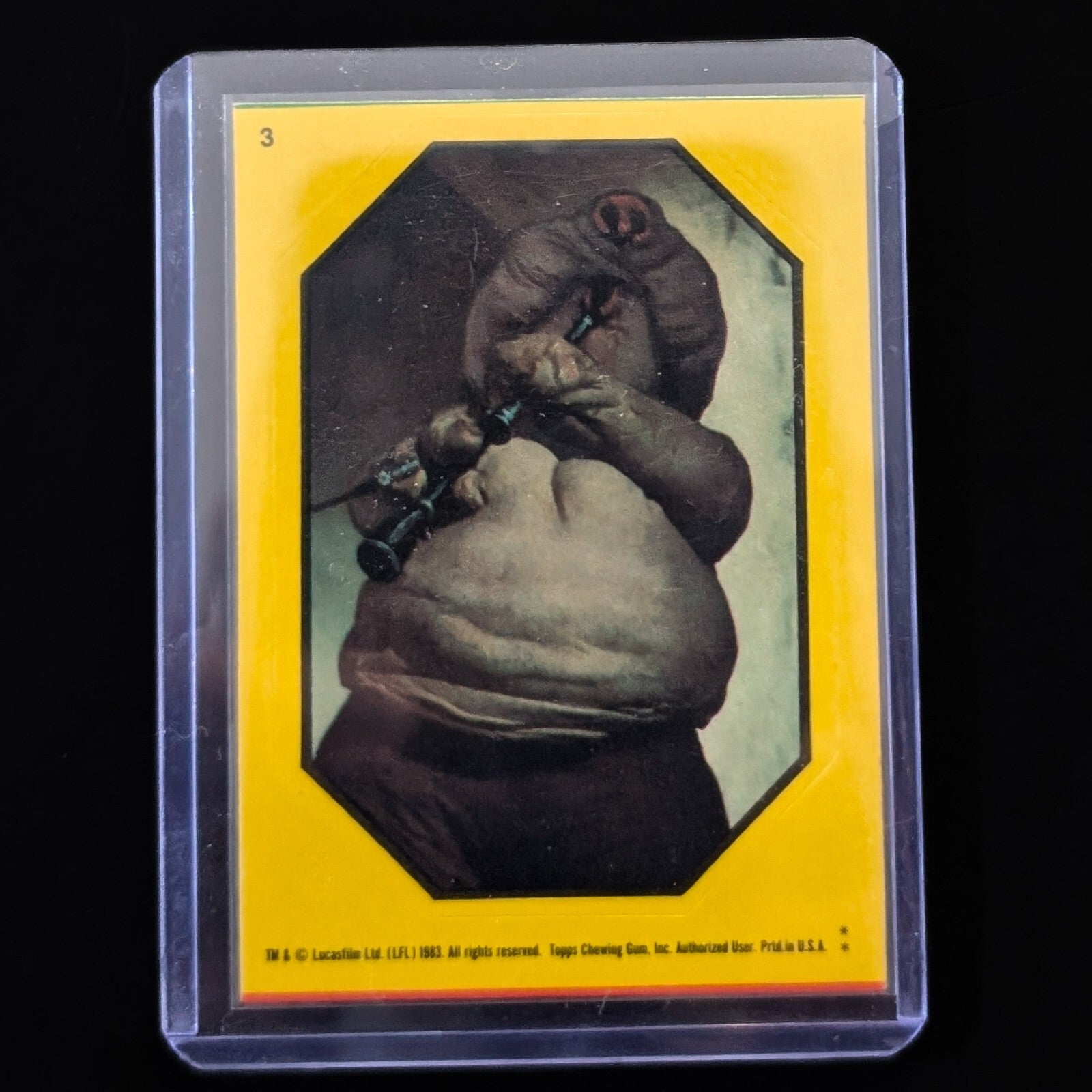 1983 Topps Return of the Jedi vintage sticker featuring iconic Star Wars character, sold by Go Figment collector shop.