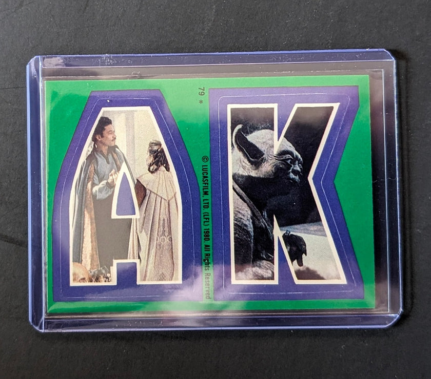 1980 TOPPS Empire Strikes Back - Sticker Series "U-Pick" Complete Your Set