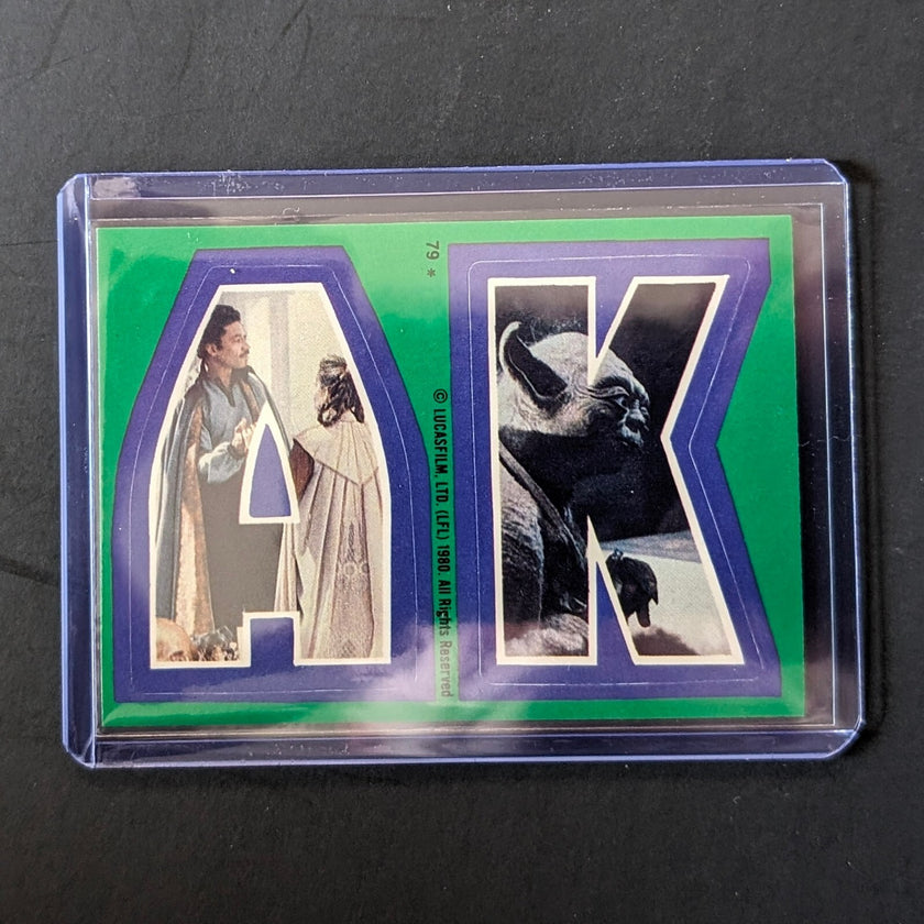 1980 TOPPS Empire Strikes Back - Sticker Series "U-Pick" Complete Your Set