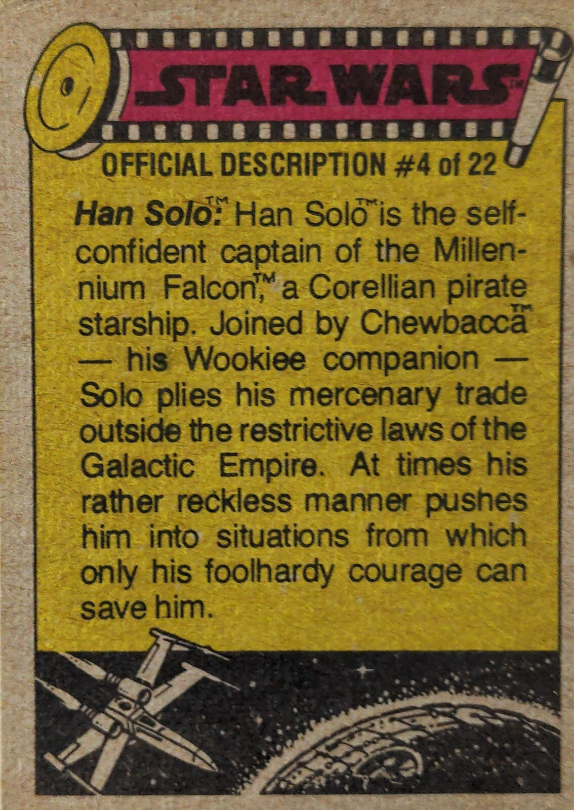 1977 TOPPS STAR WARS Trading Cards -YELLOW Series 3 - U Pick Complete Your Set