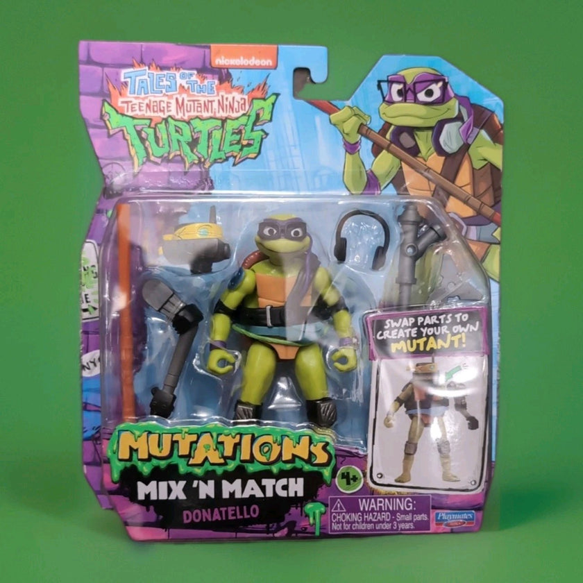 Teenage Mutant Ninja Turtles Donatello action figure by Playmates Toys with mix and match mutation parts packaging