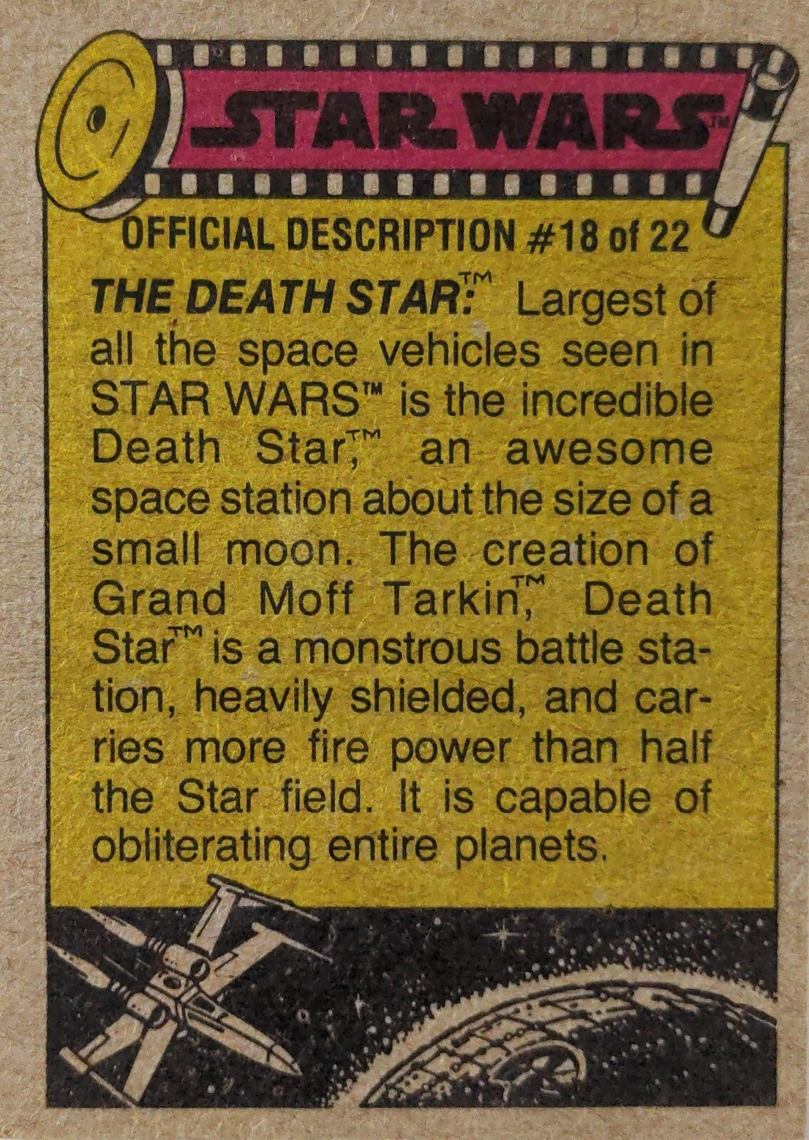 1977 TOPPS STAR WARS Trading Cards -YELLOW Series 3 - U Pick Complete Your Set