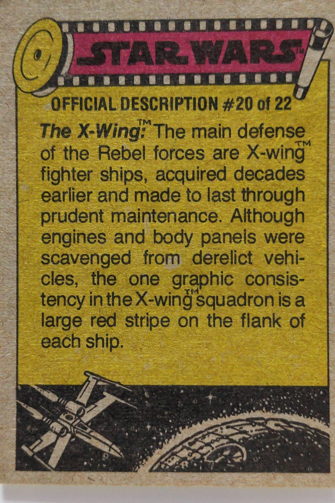 1977 TOPPS STAR WARS Trading Cards -YELLOW Series 3 - U Pick Complete Your Set