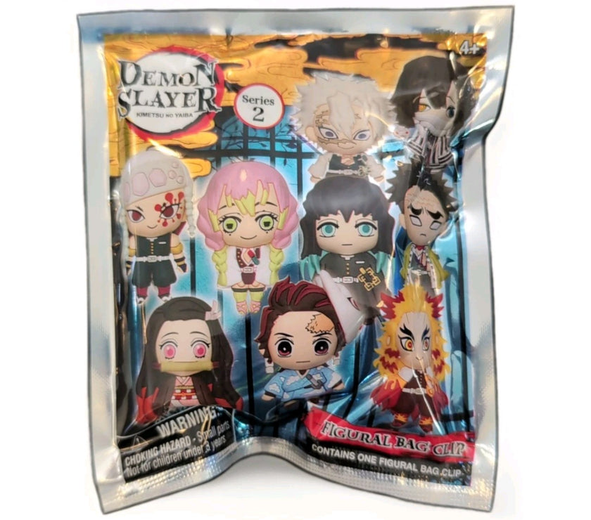Gyomei Himejima Monogram Anime Demon Slayer Kimetsu No Yaiba - Bag Clip Keychain