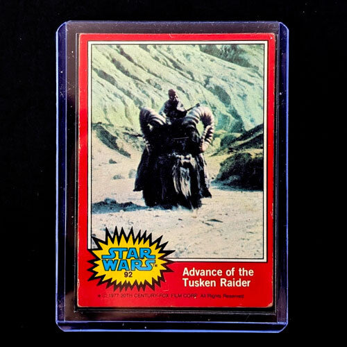 1977 Topps Star Wars trading card "Advance of the Tusken Raider" from Go Figment vintage collection