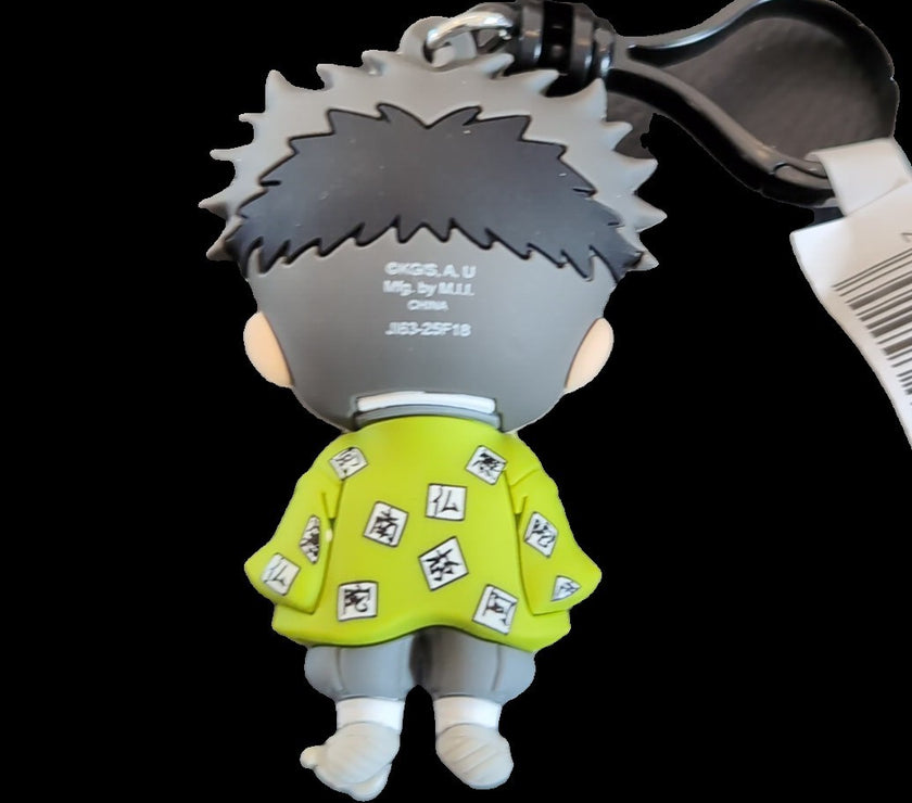 Gyomei Himejima Monogram Anime Demon Slayer Kimetsu No Yaiba - Bag Clip Keychain