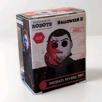 Handmade By Robots collectible micro vinyl figure of Michael Myers from Halloween II in packaging box numbered 028