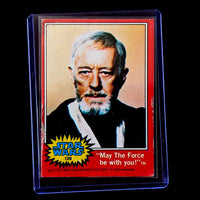 1977 Go Figment Star Wars trading card Obi-Wan Kenobi with red border and vintage design collectible card