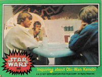 1977 Topps Star Wars trading card featuring Obi-Wan Kenobi scene from Go Figment vintage collection