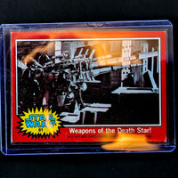 1977 Go Figment Star Wars trading card Weapons of the Death Star in protective case vintage collectible