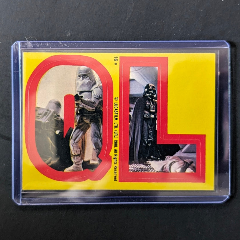 1980 TOPPS Empire Strikes Back - Sticker Series "U-Pick" Complete Your Set