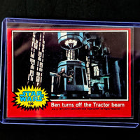 1977 Topps Star Wars trading card featuring Ben turning off the Tractor beam from Go Figment vintage collection
