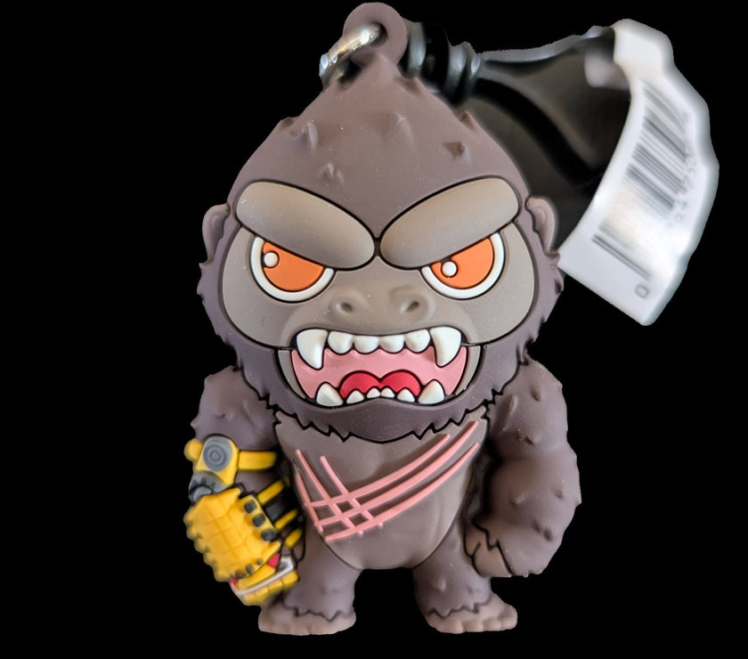 King Kong With Gauntlet Godzilla-Kong New Empire  - 3d Foam Bag Clip Keychain
