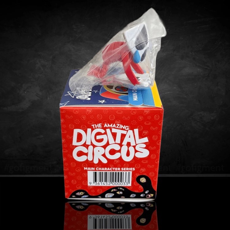 Gangle figure from The Amazing Digital Circus by Glitch in original packaging with protective plastic wrap.