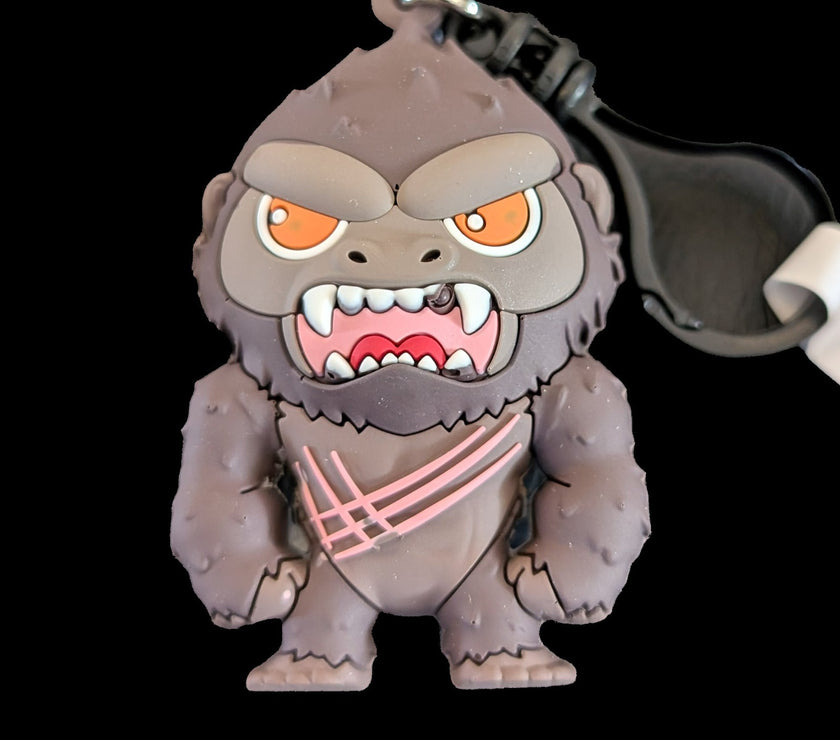 King Kong Godzilla-Kong The New Empire  - 3d Foam Bag Clip Keychain