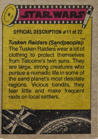 1977 TOPPS STAR WARS Trading Cards -YELLOW Series 3 - U Pick Complete Your Set