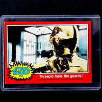 1977 Go Figment Star Wars trading card featuring Threepio with red border from Red Series 2 U Pick set