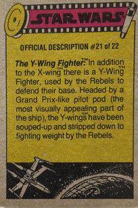 1977 TOPPS STAR WARS Trading Cards -YELLOW Series 3 - U Pick Complete Your Set