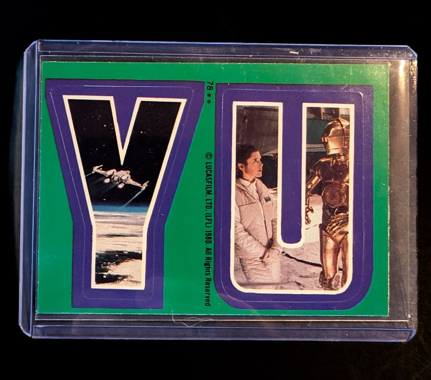1980 TOPPS Empire Strikes Back - Sticker Series "U-Pick" Complete Your Set