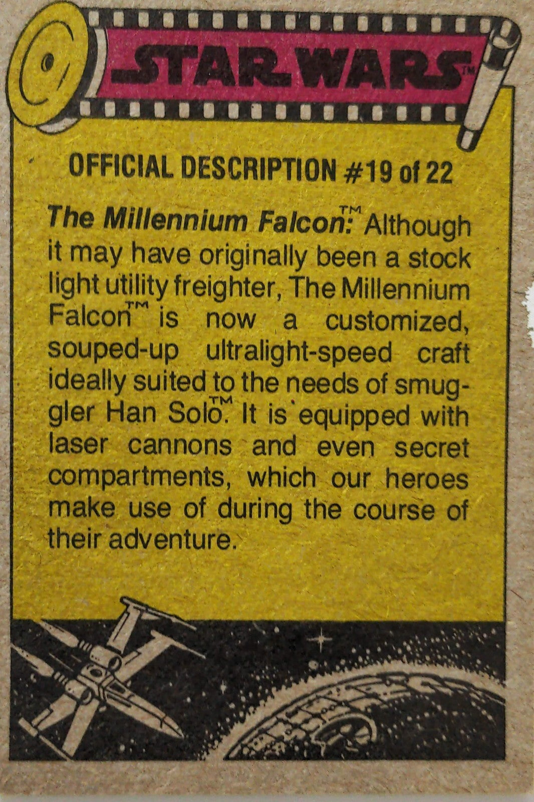 1977 TOPPS STAR WARS Trading Cards -YELLOW Series 3 - U Pick Complete Your Set