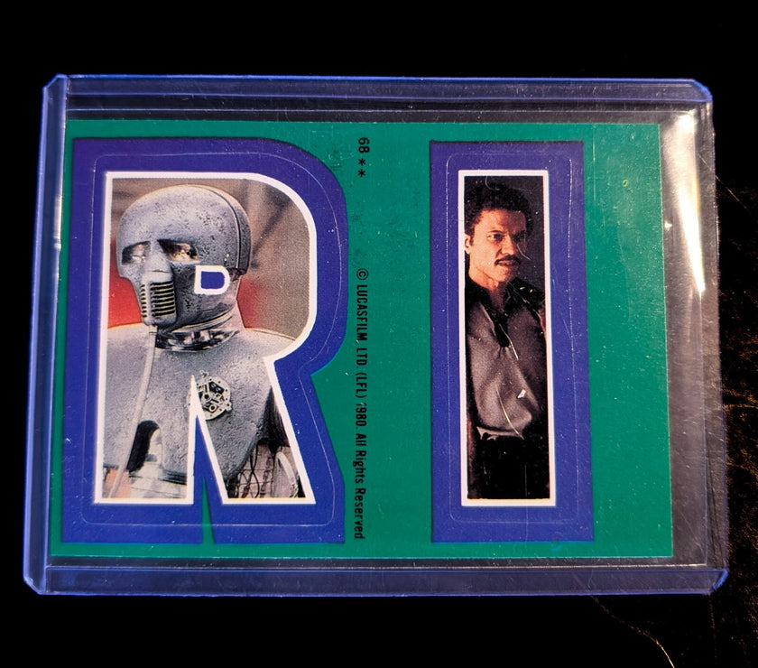 1980 TOPPS Empire Strikes Back - Sticker Series "U-Pick" Complete Your Set