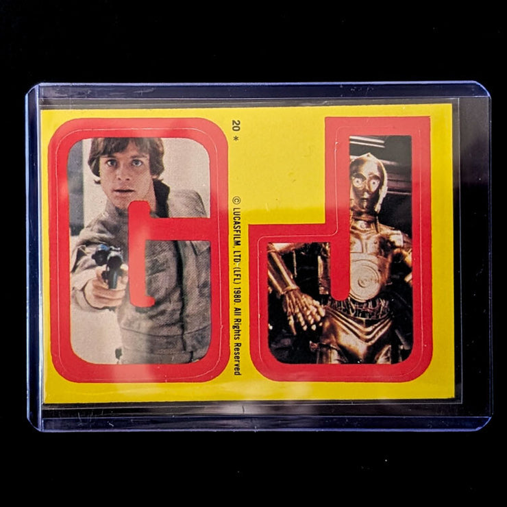 1980 TOPPS Empire Strikes Back - Sticker Series "U-Pick" Complete Your Set