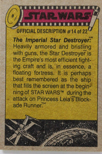 1977 TOPPS STAR WARS Trading Cards -YELLOW Series 3 - U Pick Complete Your Set