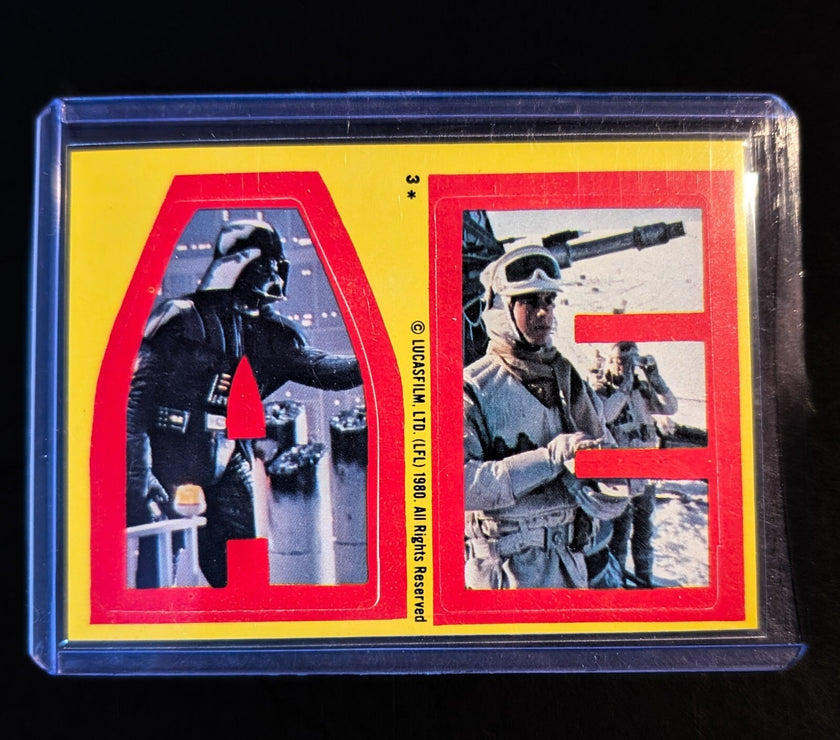 1980 TOPPS Empire Strikes Back - Sticker Series "U-Pick" Complete Your Set
