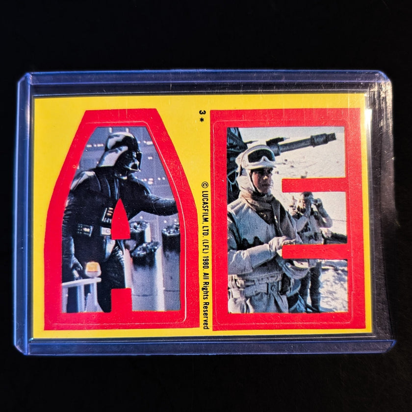 1980 TOPPS Empire Strikes Back - Sticker Series "U-Pick" Complete Your Set