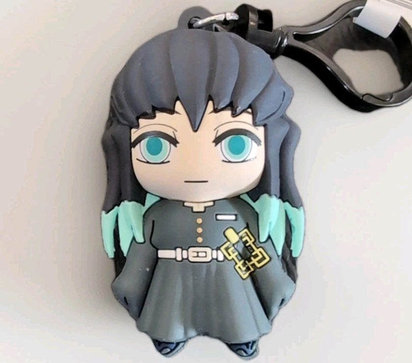 Monogram Anime Demon Slayer Kimetsu No Yaiba - Muichiro Tokito Bag Clip Keychain