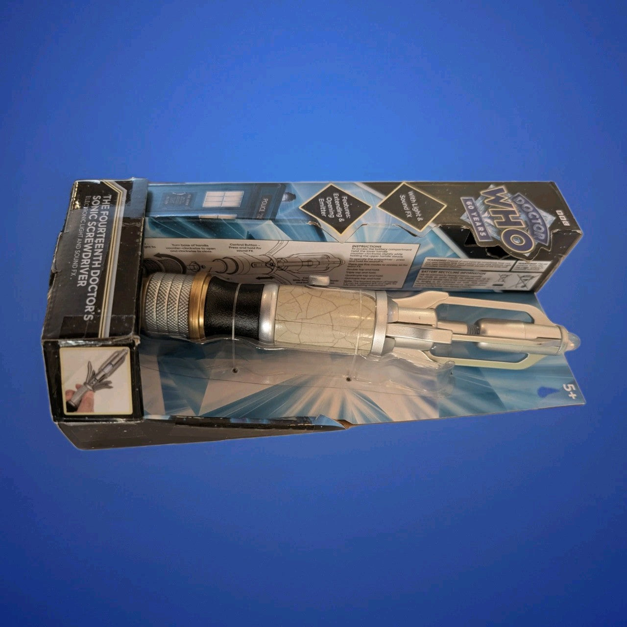 Official Character Online BBC replica of Doctor Who 14th Doctor’s Sonic Screwdriver cosplay prop toy in packaging