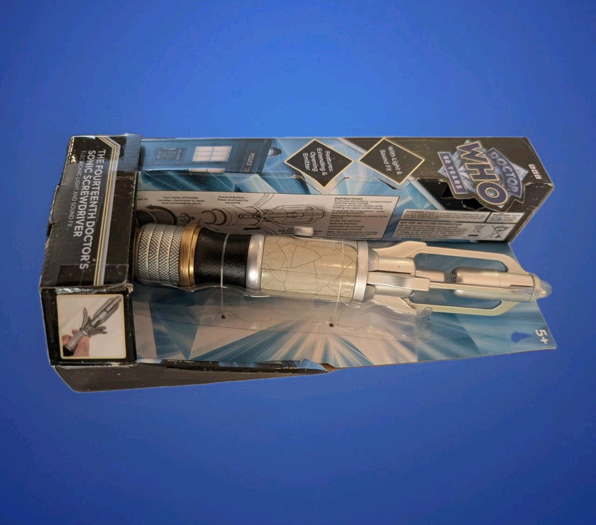 Official Character Online BBC replica of Doctor Who 14th Doctor’s Sonic Screwdriver cosplay prop toy in packaging