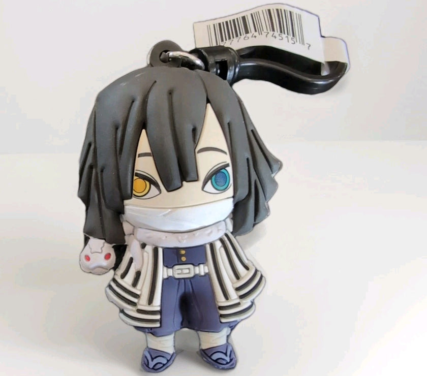 Obanai Iguro Monogram Anime Demon Slayer Kimetsu No Yaiba - Bag Clip Keychain
