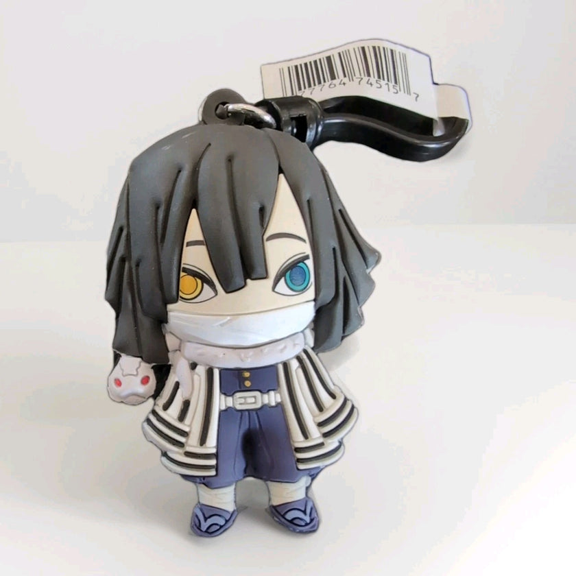 Obanai Iguro Monogram Anime Demon Slayer Kimetsu No Yaiba - Bag Clip Keychain