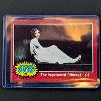 1977 Go Figment Star Wars trading card featuring Princess Leia in red series two complete your set