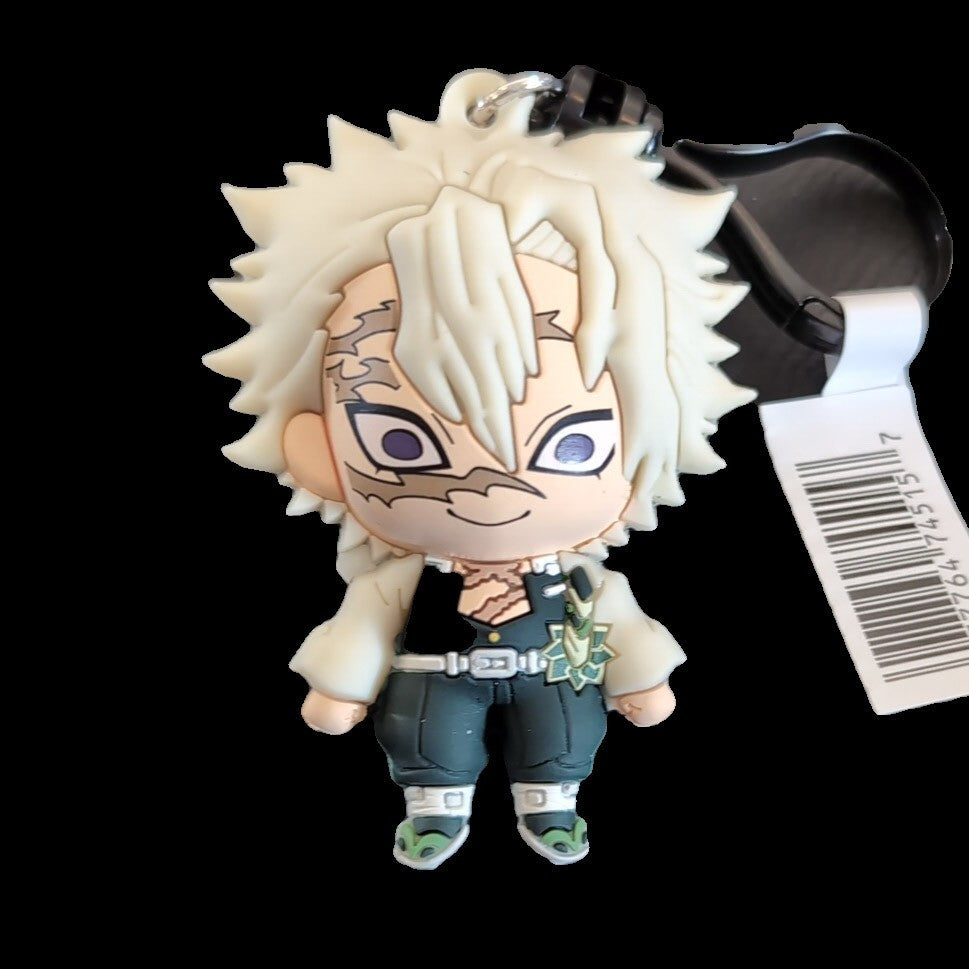 Monogram Senemi Shinazugawa 3D foam PVC bag clip keychain from Demon Slayer Kimetsu no Yaiba anime