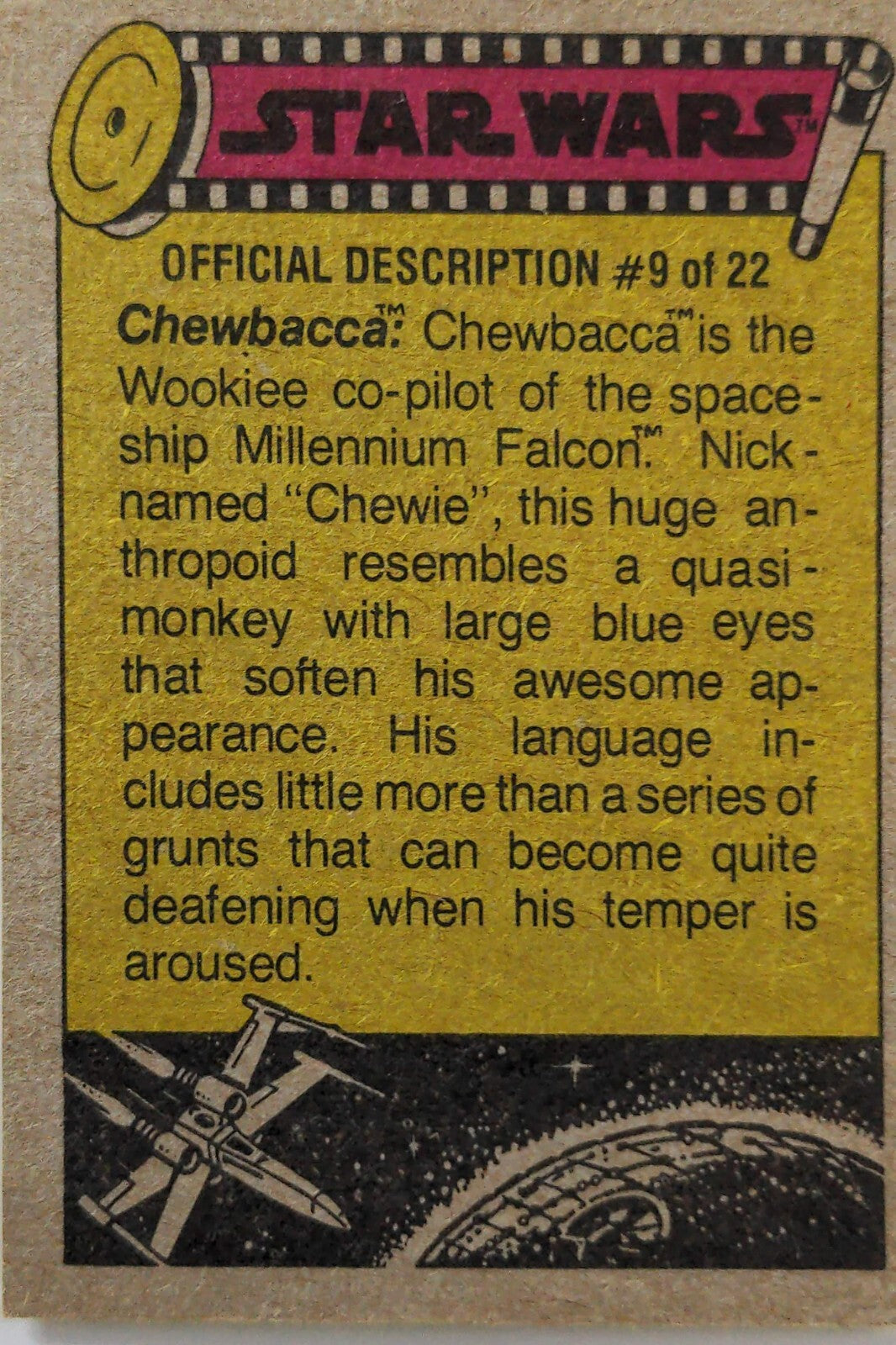 1977 TOPPS STAR WARS Trading Cards -YELLOW Series 3 - U Pick Complete Your Set