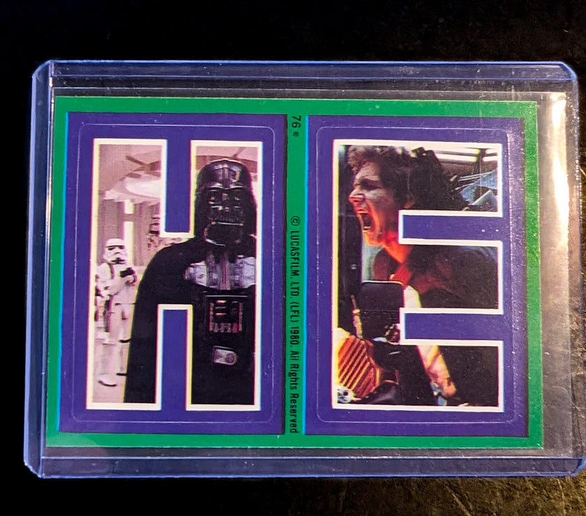 1980 TOPPS Empire Strikes Back - Sticker Series "U-Pick" Complete Your Set