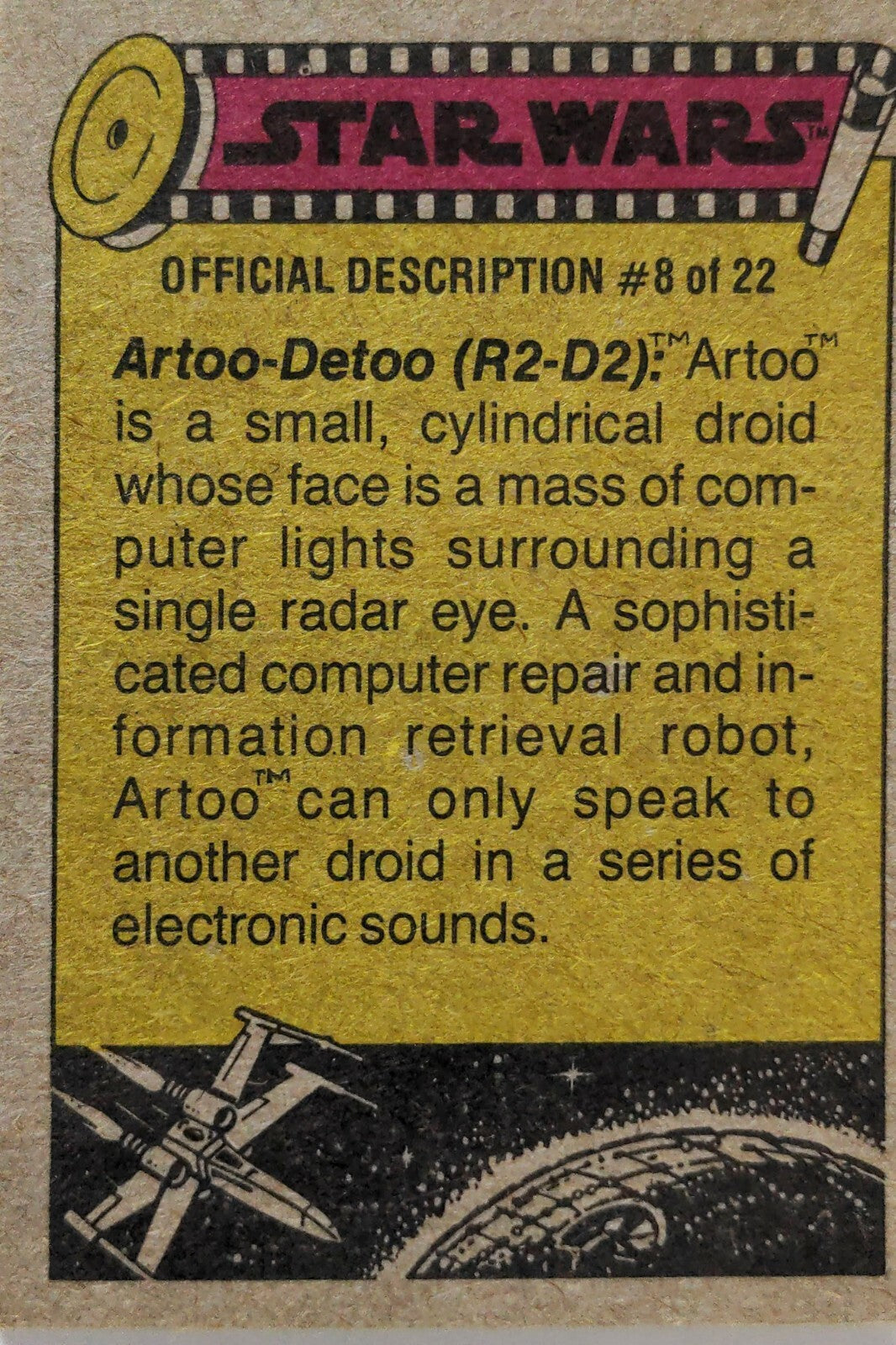 1977 TOPPS STAR WARS Trading Cards -YELLOW Series 3 - U Pick Complete Your Set